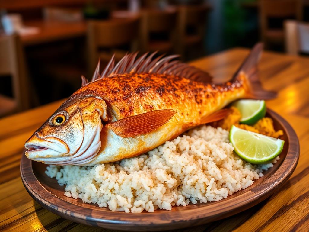 pescado frito colombiansk friterad fisk